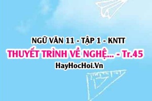 Soạn bài Thuyết trình về nghệ thuật kể chuyện trong một tác phẩm truyện trang 45 lớp 11 Kết nối tri thức tập 1